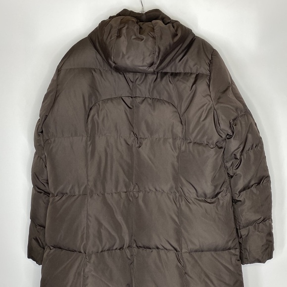 Calvin Klein Brown Puffy Down Hooded Parka Jacket Size XL - Picture 4 of 11
